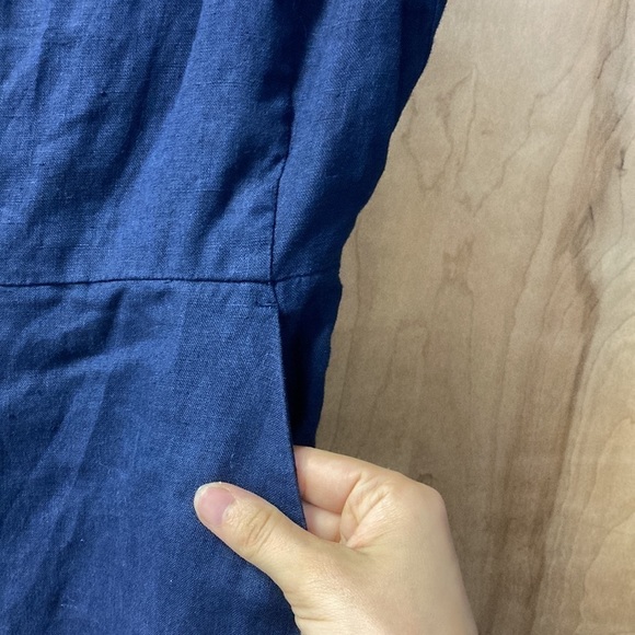 Pure navy tie back jumpsuit - Picture 5 of 5